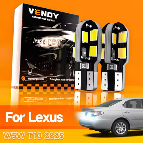 2pcs LED License Plate Light W5W T10 168 Lamp For Lexus ES300 ES330 ES350 GS300 GS430 IS250 IS350 RX