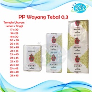 PP Wayang Plastic 03 Clear Plastic/ 17 x 30 20 x 30 23 x 40 25 x 40 28 x 45 cm