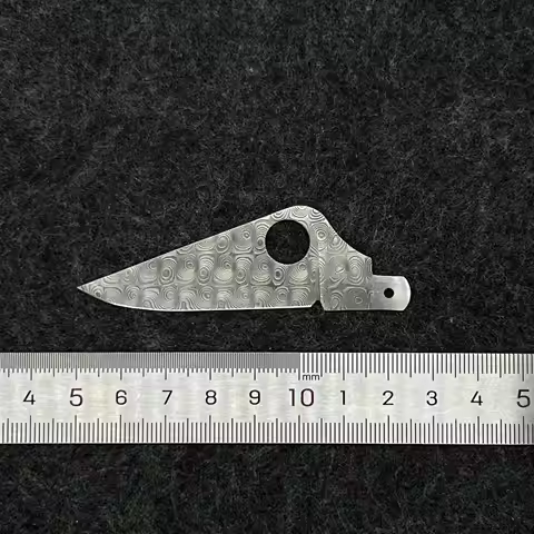 Damascus Steel Replacement Large Blade for Handmade For 84mm Victorinox Swiss Army Knife SAK Folding