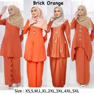 🔥(SIZE XS-5XL) TEMA SEDONDON OREN BATA BRICK ORANGE RAYA 2026 - KURUNG RIAU MODEN KEBARUNG MANIK TUN