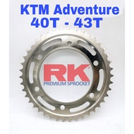 RK Rear Sprocket 525 Belakang KTM Adventure 40T 42T 43T Super  950 990 1050 1090 1190 1290 R S Part 