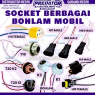 T10 CAR BULB SOCKET | T20 | H4 | H11 | HB3 | HB4 ETC CHECK SOCKET DESCRIPTION