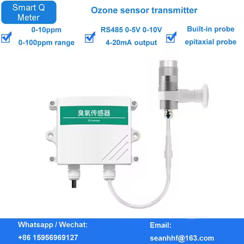 Hot selling ozone sensor O3 transmitter substation toxic and harmful air detector alarm RS485 concen