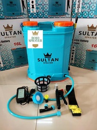 *110 PSI* SULTAN SPRAYER 16 Liter Sprayer Elektrik Tangki Semprot Elektrik Kencang ekabut e-kabut Alat Semprot Pertanian Alat Semprot Pertanian bunuh hama disinfektan otomatis 2in1 manual mesin semprot cba swan dgw top agri 16 liter