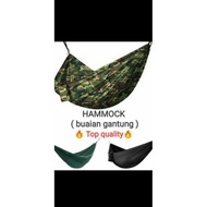 HAMMOCK BUAIAN GANTUNG SAIZ BESAR 2XL / CELORENG ASKAR @ PLAIN DOUBLE