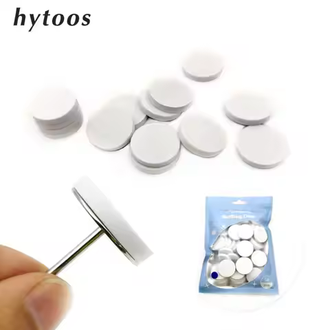 HYTOOS 25mm Buffing Disc Polishing Sanding Paper No Metal Disk Electric Nail Drill Bits Machine Dril
