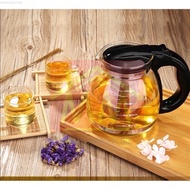 🔥Ready Stock🔥Glass Teapot Coffee Maker Chinese Tea Pot 900ML/1100ml/1500ML TeaPot 耐高温玻璃茶壶 大容量花茶过滤冲茶器