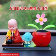 New Style Car Swing Solar Moving Head Doll Car Perfume Seat Car Decorations Swing Buddha Little Monk