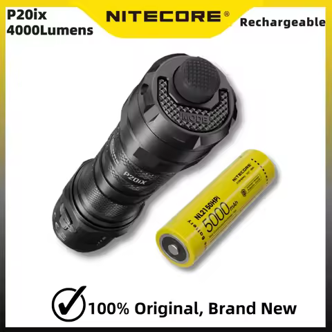 Nitecore P20iX USB-C Rechargeable Tactical Flashlight 4000Lumens with NL2150HPi 5000mAh Battery Self