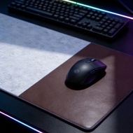 [Felt+Leather] Oversized Desk Mat Computer Keyboard Mat Office Mouse Mat