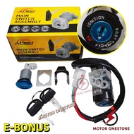 SYM EBONUS BONUS110 MAIN SWITCH KUNCI SET DEPAN BELAKANG APIDO E-BONUS BONUS-110 "MOTOR ONESTORE"