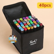 Touch Art Marker 12 / 24 / 40 / 48 / 60 /80 / 168 Dual Tip Art Coloring Drawing Copic Marker Pewarna