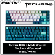 Tecware B68+ 3-Mode Wireless Mechanical Keyboard Black / White