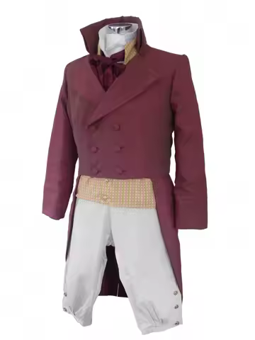Mr. Darcy Victorian Costume Uniform 1860s men's regency outfits jane austen Mr. Darcy suit full set 