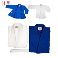 Martial Arts Uniform Judo Gi Kimono Competition 100% Cotton White 450gsm Judo Gi Single Weave Judo G