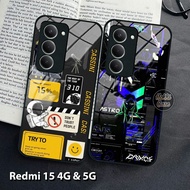 Redmi 15 Case - Redmi 15 4G & 5G Glass Softcase - Xiaomi Redmi 15 Casing - Silicone For Redmi 15 5G 