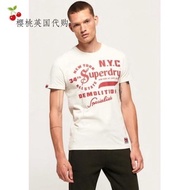 Superdry new men's clothing personality contrast letter printing short-sleeved T-shirt