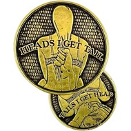 Heads I Get Tail Tails I Get Head Ci luckly Coin, Funny Prank Gifts,flip a Coin,toss Coin,Funny Coin