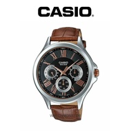 Casio classic analog Genuine Leather Band watch (original) MTP-E308L-1AVDF