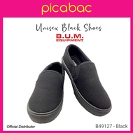 PICABAC- BUM Equipment Unisex Black Canvas Shoes B49127-Black