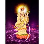 Avalokiteśvara Bodhisattva VS470 stone painting - size: 75 * 53cm. (UNWORKED PAINTING)