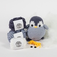 Crochet Amigurumi Penguin Winter Bird Burung Kit Material Package Dolls Keychains Benang Kait Anak Patung Knitting