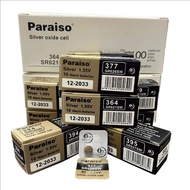 Paraiso/ Songzhiyuan 377/364/371/379/395/394/397/362 Silver Oxide Watch Battery WG2I