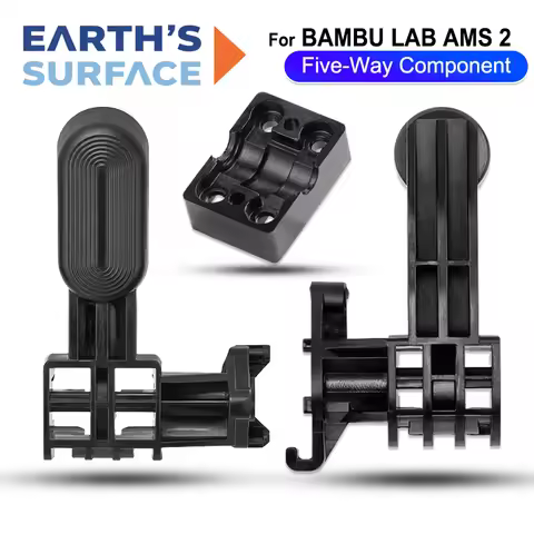 3D Printer Parts for Bambu Lab AMS1 AMS2 Five-Way Component Internal Hub Unit Wear Resistant Spring 