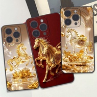 Iphone 13 / 13 PRO / 13 PRO MAX case with yellow horse print Clover case