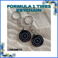 1pc F1 Formula 1 Tires Keychain