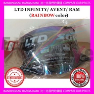 LTD INFINITY/ INFINITY AVENT/ INFINITY RAM HELMET VISOR Helmet Motorcycle (Rainbow / Chrome)