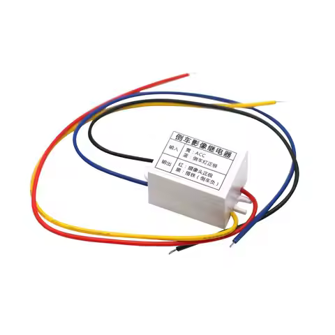 Car Rear View Backup Camera Power Relay 12V DC Stabilized Power Relay Supply Stabilized 12V DC Power