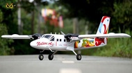 เครื่องบินน้ำมัน/ไฟฟ้า DHC-6 Twin Otter Nature Air Version ตัวลำไม้ สำหรับเครื่อง .32 (ตัวลำเปล่าไม่รวมเครื่องยนต์) เครื่องบินบังคับ Rc