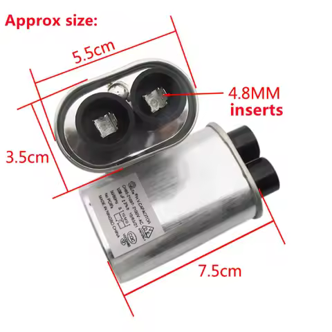 2100V 1.08UF HV Capacitor For To Midea LG Galanz Etc. Microondas Oven Microwave Oven Parts Accessori