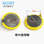 Hot-selling Fast Shipping Brand New LIR2025 Rechargeable Button Battery 3.6V Lithium-Ion Rechargeabl