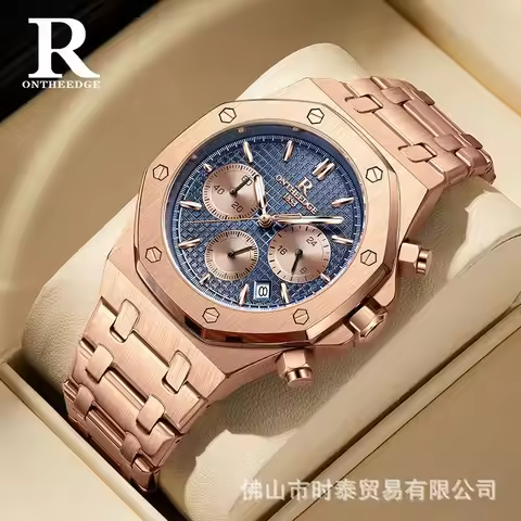 ONTHEEDGE* Brand Multi-Functional New Men's Watch Waterproof Luminous Quartz Watch Popular