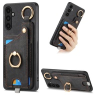 Ring Phone Case for Samsung Galaxy A05 A05S A13 A14 A15 A23 A24 A25 A33 A34 A35 A53 A54 Wallet with 