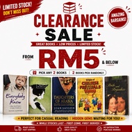 【RM5↓ 🔥】Grade B/Grade C Book Clearance | Preloved Books RM5 & Below | Mixed Titles | Fiction Non-Fic