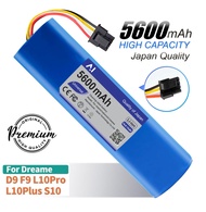 Battery แบตเตอรี่หุ่นยนต์ดูดฝุ่นอัตโนมัติ Battery Li-ion 5600mAh 14.8V For Xiaomi Mijia 1C, X10 Drea