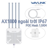 Outdoor WiFi6 Router Supports Mesh AX1800 AX3000 Dual Band Watertight PoE 2.4G+5G AP Repeater