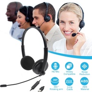 Noise Cancelling USB Headset Mute Function Call Center Headphone With Microphone For Computer