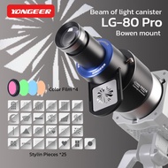 YONGEER LG-80 Pro Projector 25 Types Of Backdrop Patterns 4 Colors For Led Bowen mount Studio Lights