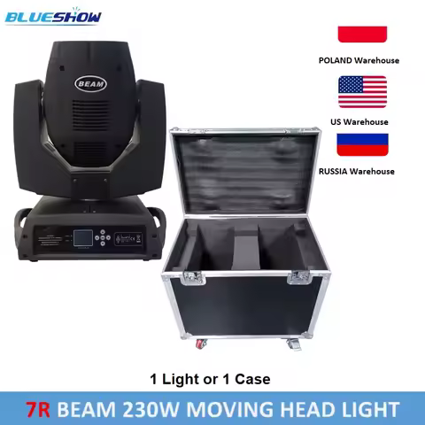 Blueshow 230W 7R Moving Head Light Beam DMX512 Professional Stage Light for DJ Disco Bar Party 8+16+