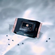 ENBLANC銀離子抗菌極厚黑珍珠有蓋隨身包純水濕紙巾20抽