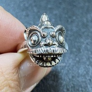 銀革手作 925 純銀 立體 舞獅 醒獅 戒指