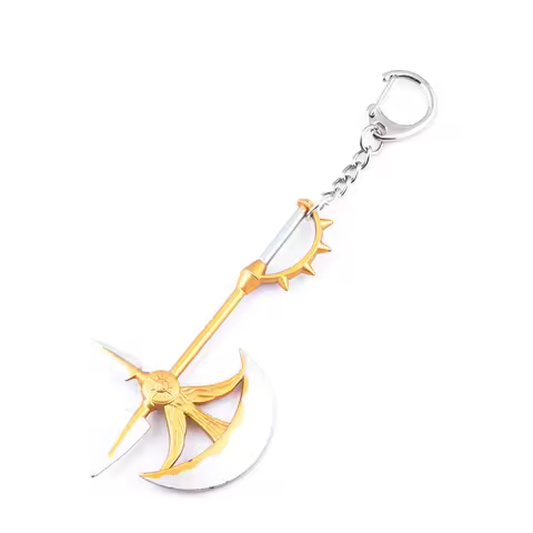 The Seven Anime Deadly Sins Escanor Rhitta Keychain Nanatsu no Taizai Axe Bottle Opener For Fans Hom