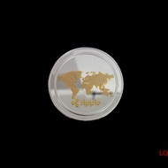 LQ 1Pcs Plated Ripple Coin XRP CRYPTO Commemorative Ripple XRP Collectors Coin
