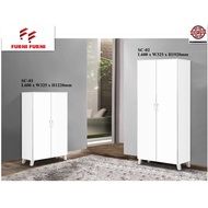 FURNI SC WHITE / BROWN SHOES CABINET / ALMARI KASUT / HIGH CABINET / ALMARI TINGGI