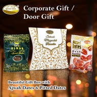 Corporate Gift for Staff &amp; Customers During Ramadan or Hari Raya │Kurma Door Gift with Ajwah Dates &amp; Pitted Dates │Gift Box │Hadiah Korporat