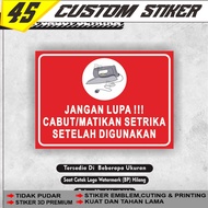 Iron Out Sticker Iron Pull Sticker/ Iron Out Sticker/